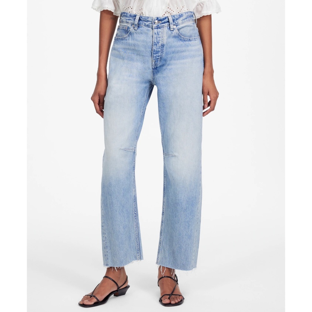 Madewell Pale Blue Barrel Leg Jeans